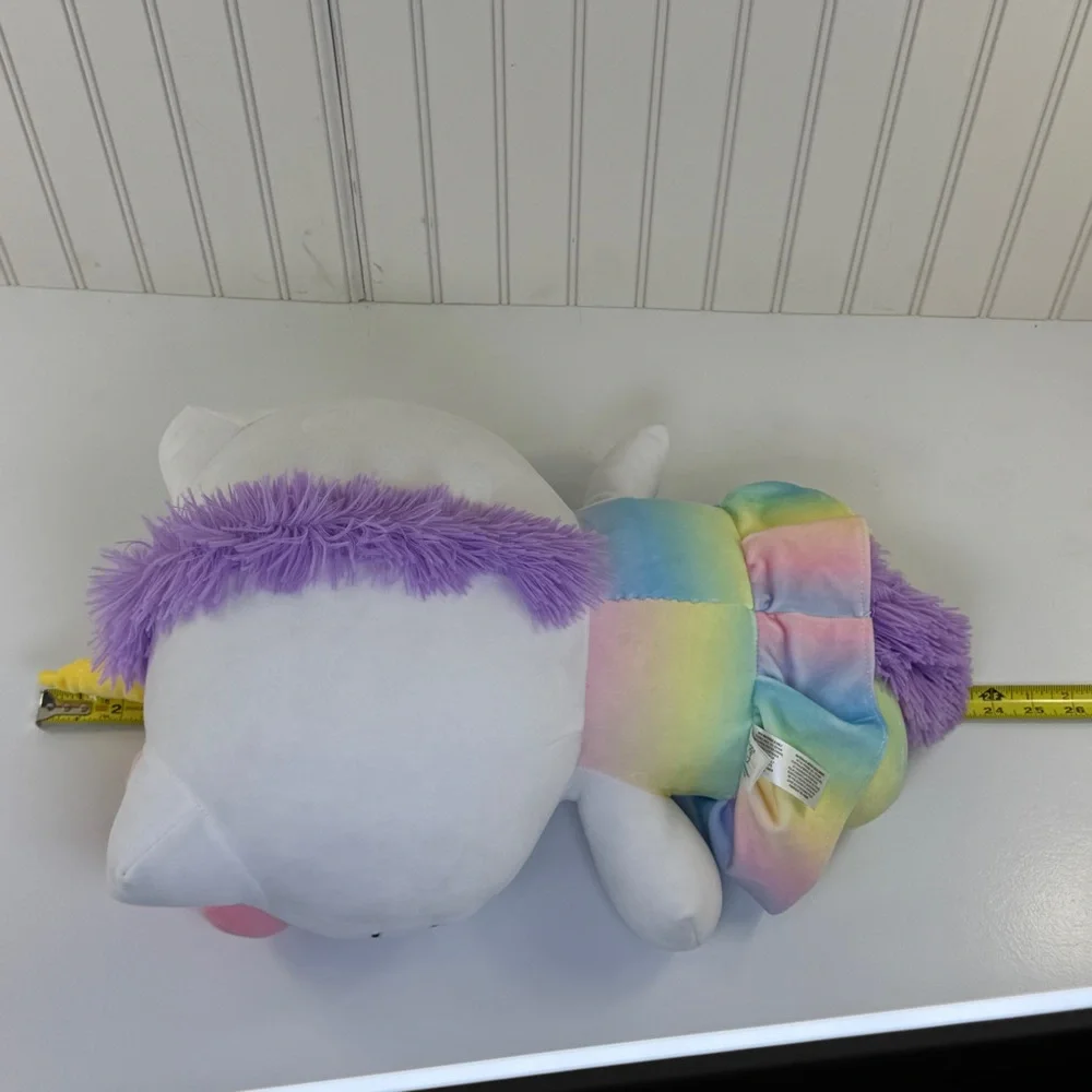 Sanrio Hello Kitty 24” Rainbow‎ 🌈 🦄 Unicorn Plush Doll Large Plush